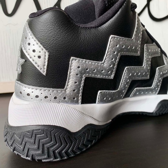 Converse, Black and Silver Sneakers - Picture 10 of 13